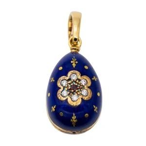 Fabergé Pendentif Œuf  Or jaune Rubis, Diamant