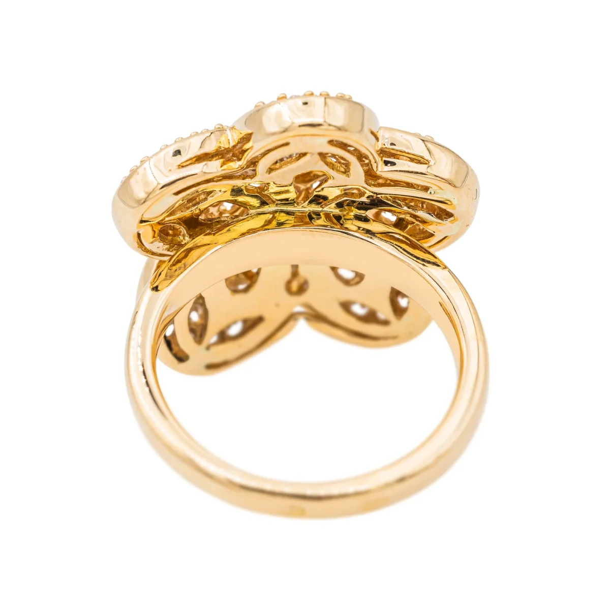 Bague Fleur Or rose Diamant – Image 6