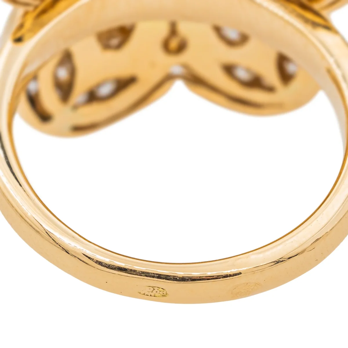 Bague Fleur Or rose Diamant – Image 8