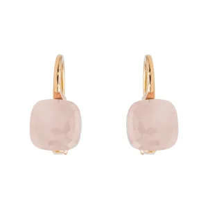 Pomellato Boucles d'oreilles Dormeuses Nudo Or rose Quartz