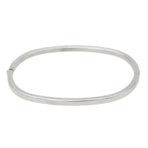 Bracelet Jonc Or blanc