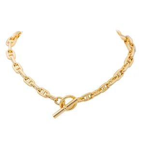 Hermès Collier Chaîne d'ancre Or jaune