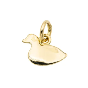 Dodo pomellato Pendentif Canard Or jaune