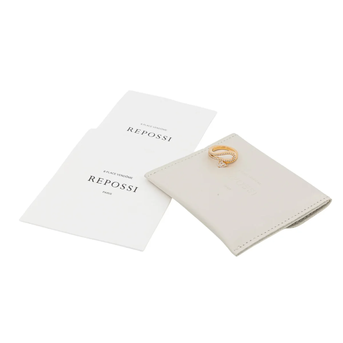 Repossi Bague Serti inversé Or rose Diamant – Image 4