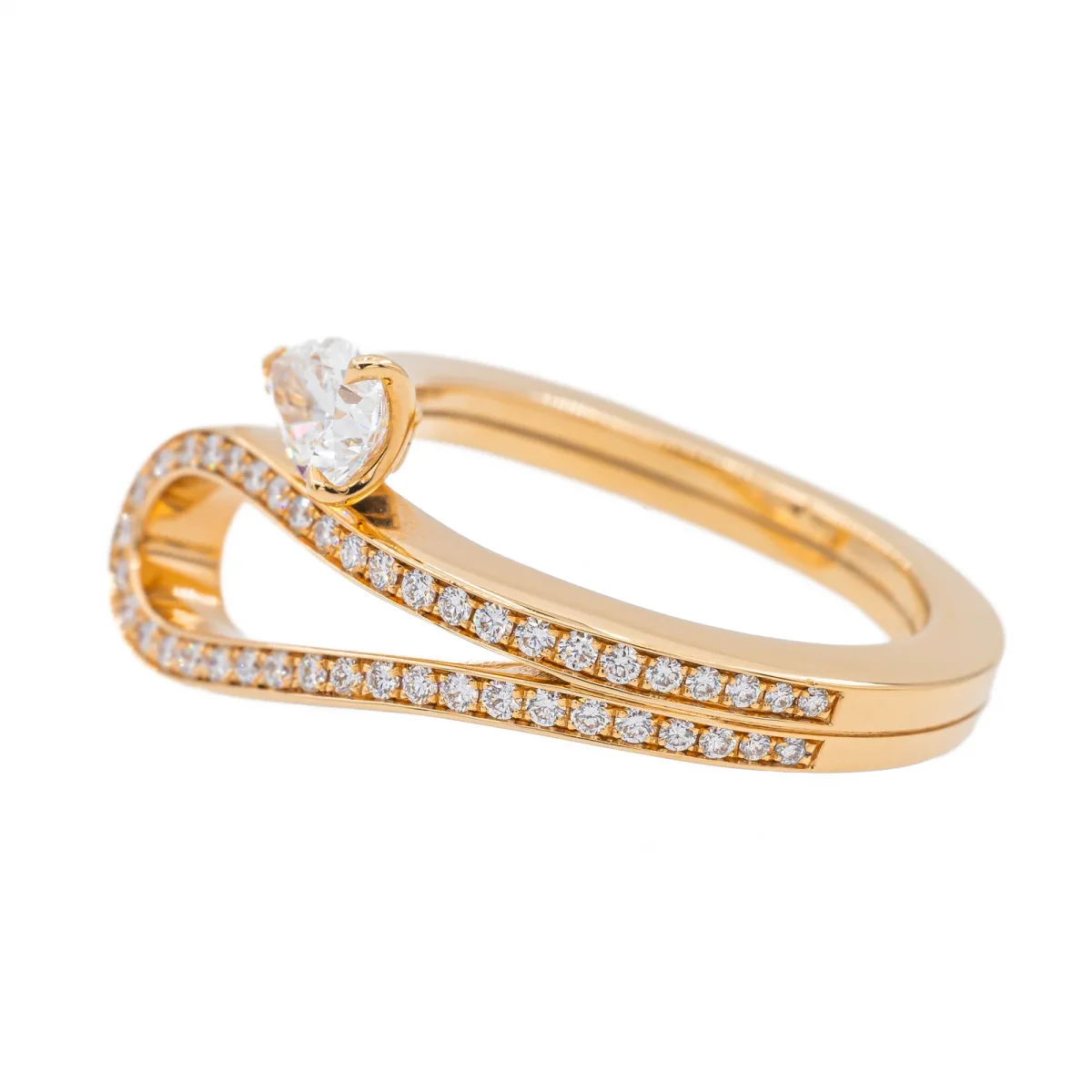 Repossi Bague Serti inversé Or rose Diamant – Image 6