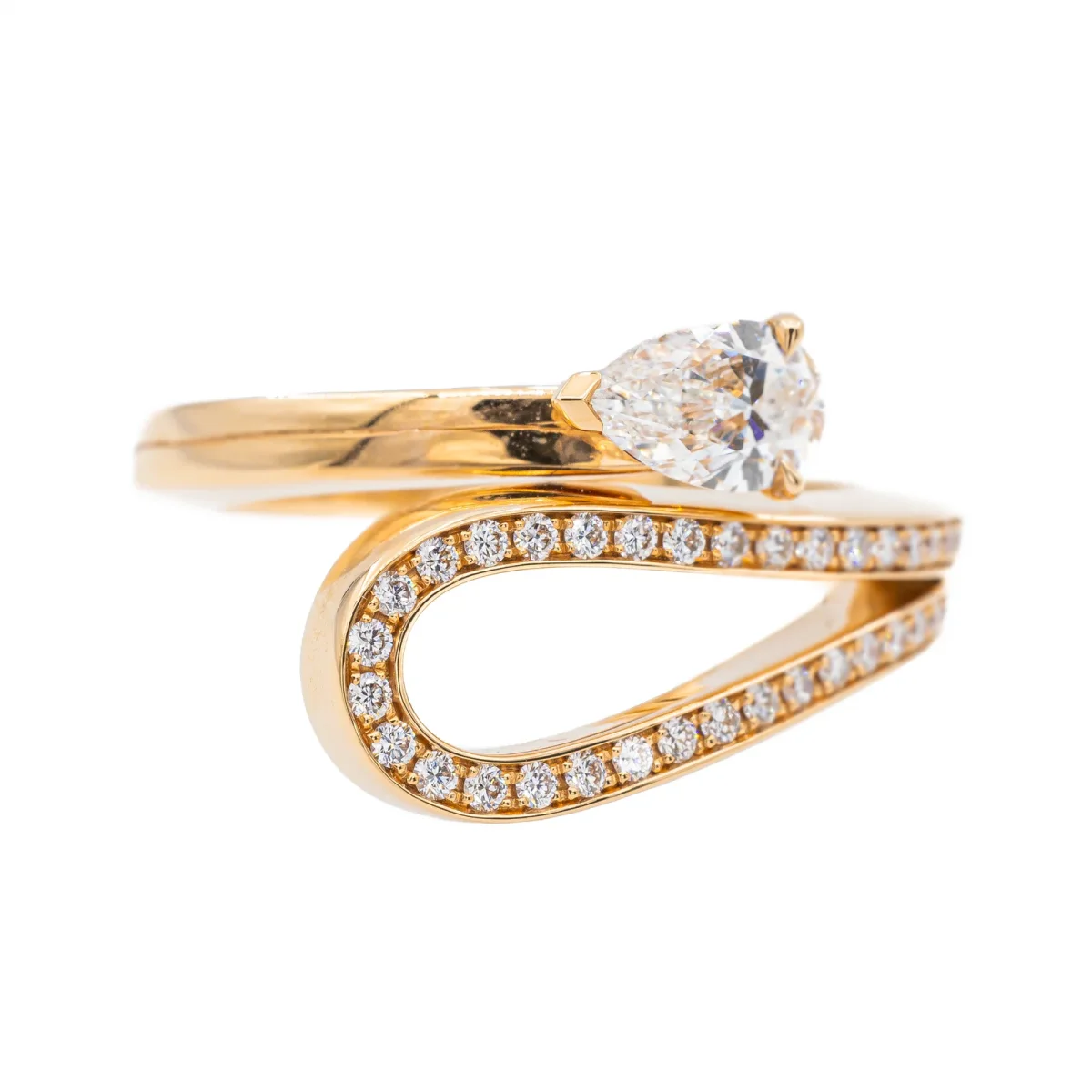 Repossi Bague Serti inversé Or rose Diamant – Image 7