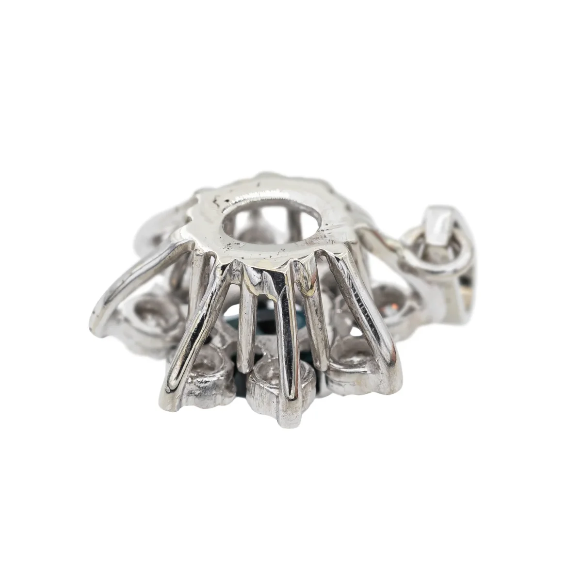 Pendentif Pompadour Or blanc Saphir, Diamant – Image 7