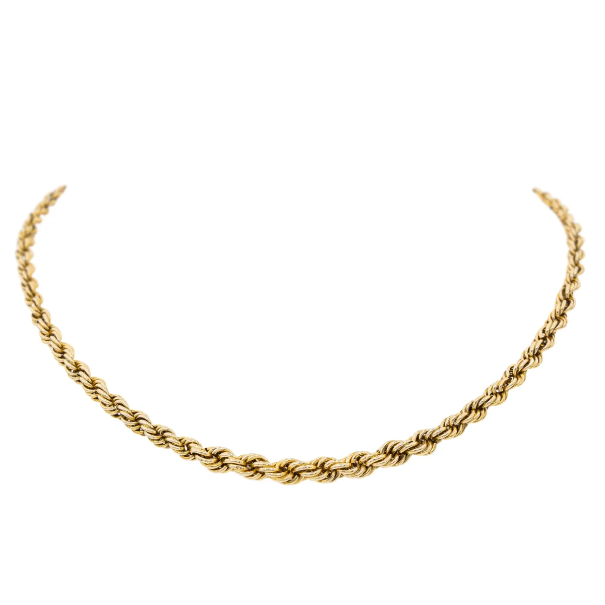 Caplain Collier Chaîne Or jaune Saphir – Image 2