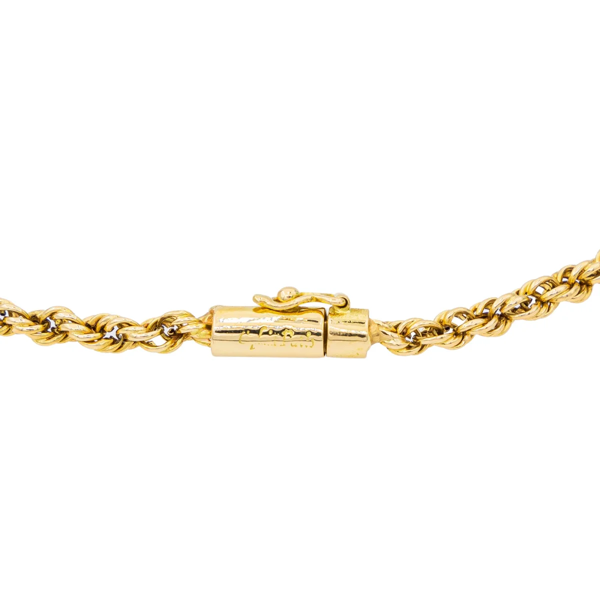 Caplain Collier Chaîne Or jaune Saphir – Image 5