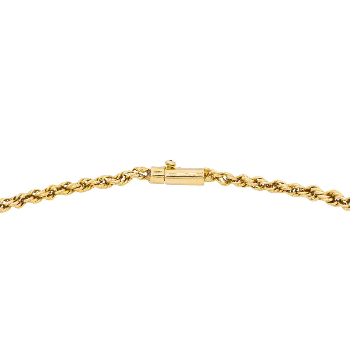 Caplain Collier Chaîne Or jaune Saphir – Image 7