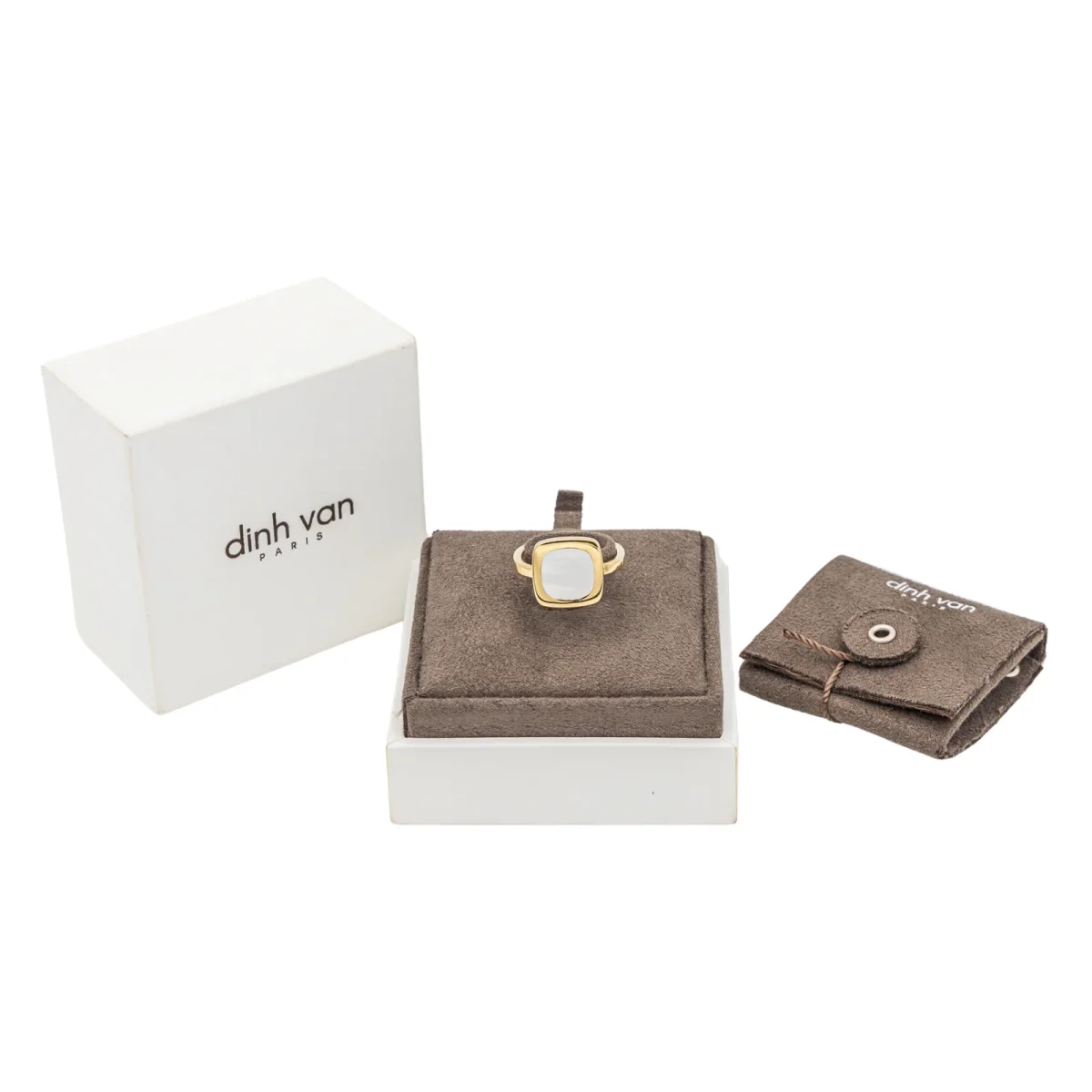 Dinh van Bague Impression Or jaune Nacre – Image 3