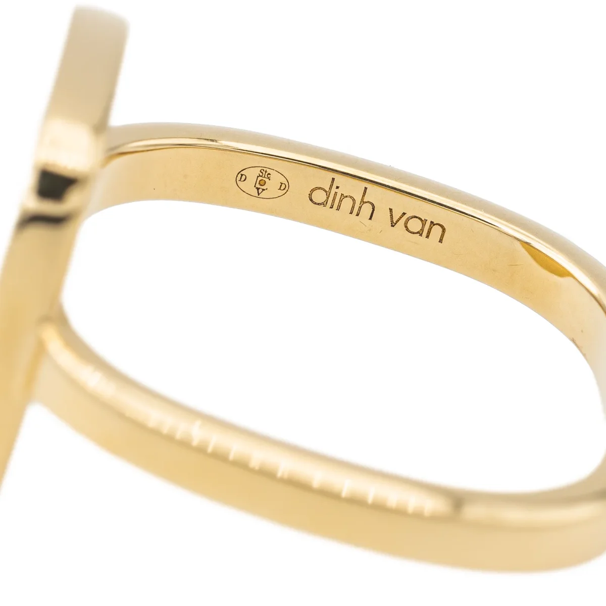 Dinh van Bague Impression Or jaune Nacre – Image 7