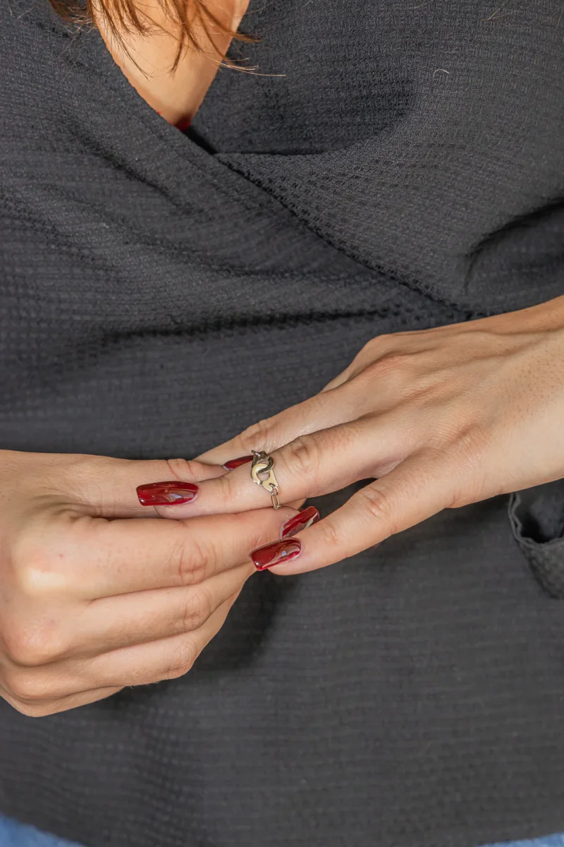 Dinh van Bague Menottes Or blanc – Image 3