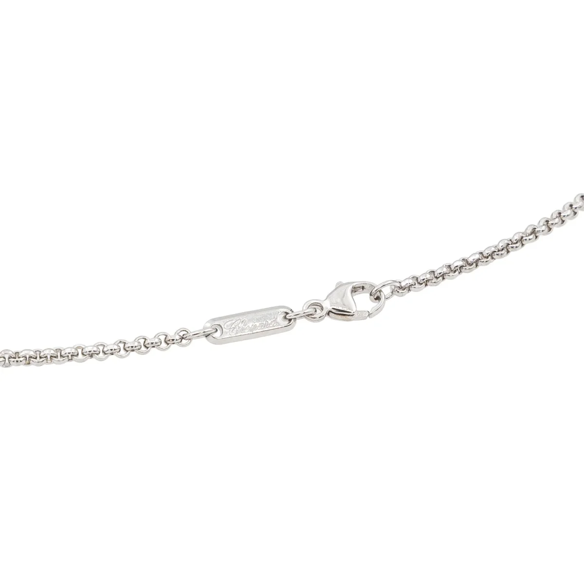 Chopard Collier Pendentif Happy diamonds Or blanc Diamant – Image 7