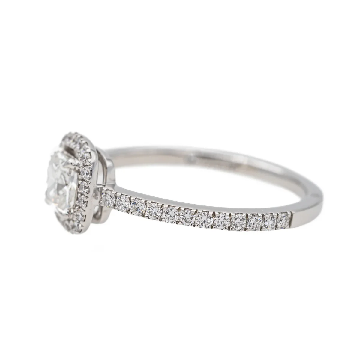 Messika Bague Solitaire M-love coussin Or blanc Diamant – Image 6