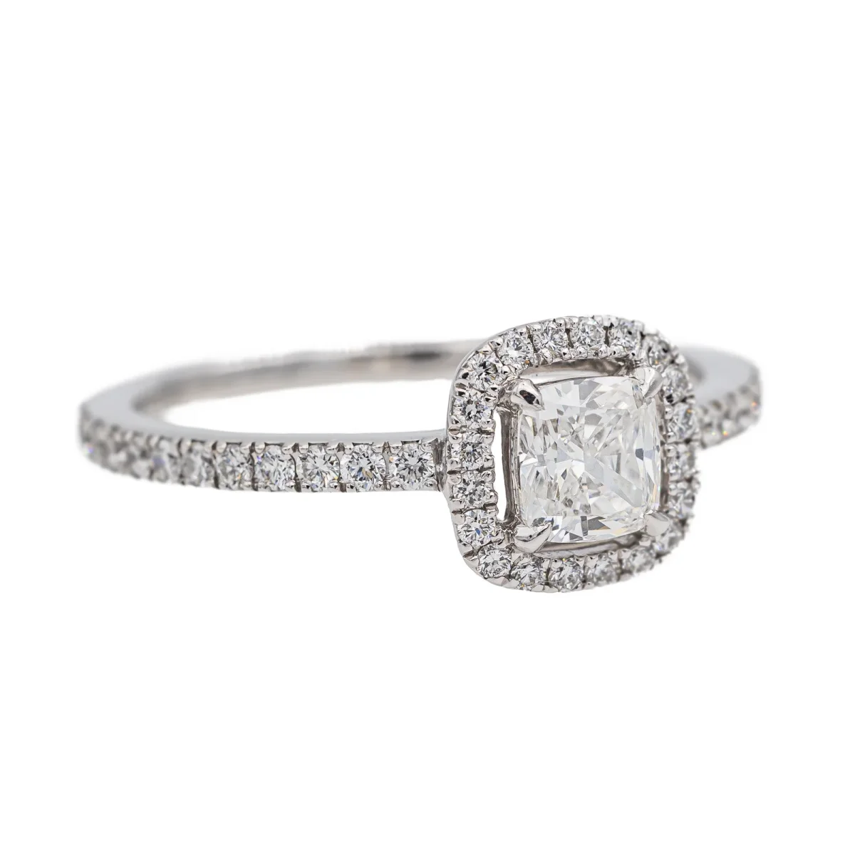 Messika Bague Solitaire M-love coussin Or blanc Diamant – Image 8