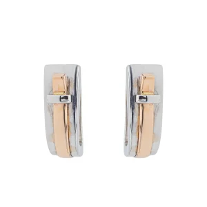 Guy laroche Boucles d'oreilles Dormeuses Or blanc, Or rose