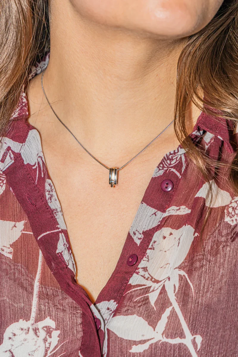 Guy laroche Collier Or blanc, Or rose – Image 3