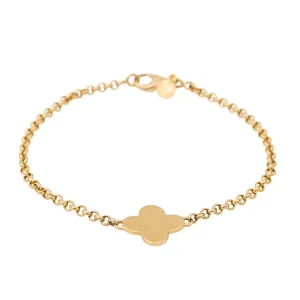 Arthus bertrand Bracelet Croix trèfle Or jaune