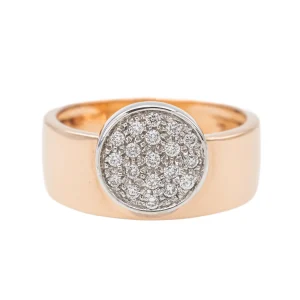 Bague Or rose, Or blanc Diamant