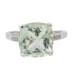 Mauboussin Bague Petit visage d'amour Or blanc Prasiolite, Diamant