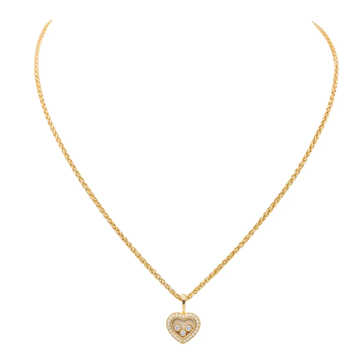 Chopard Collier Happy diamonds Or jaune