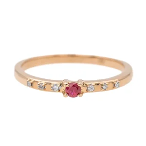 Mauboussin Bague Capsule d'émotion Or rose Rubis, Diamant
