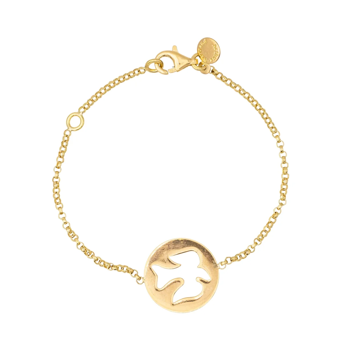 Arthus bertrand Bracelet Colombe à l'envol Or jaune