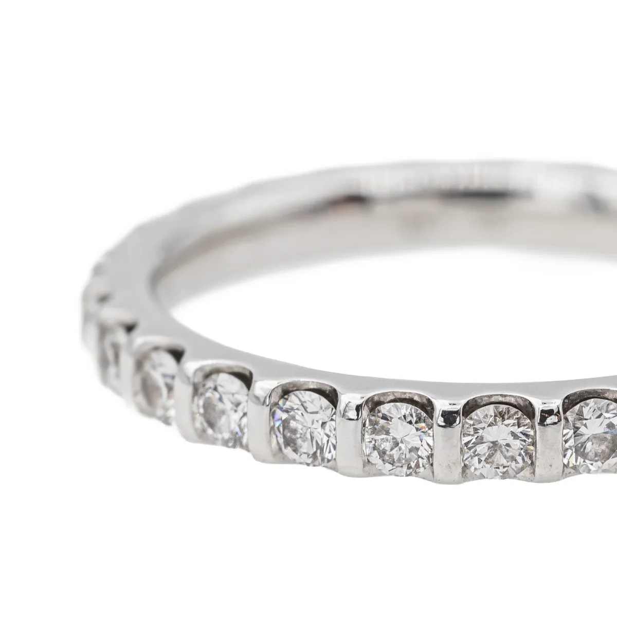 Mauboussin Bague Alliance américaine Or blanc Diamant – Image 5