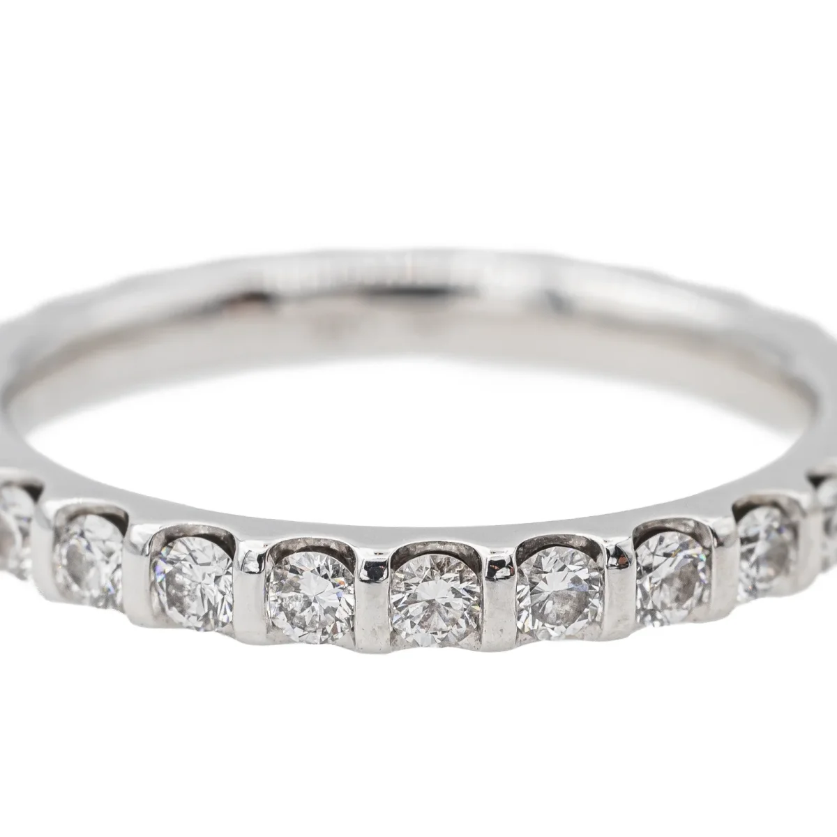 Mauboussin Bague Alliance américaine Or blanc Diamant – Image 6