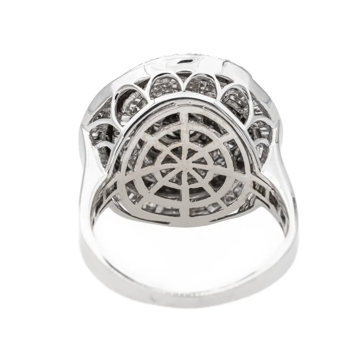 Bague Cocktail Or blanc Diamant – Image 6