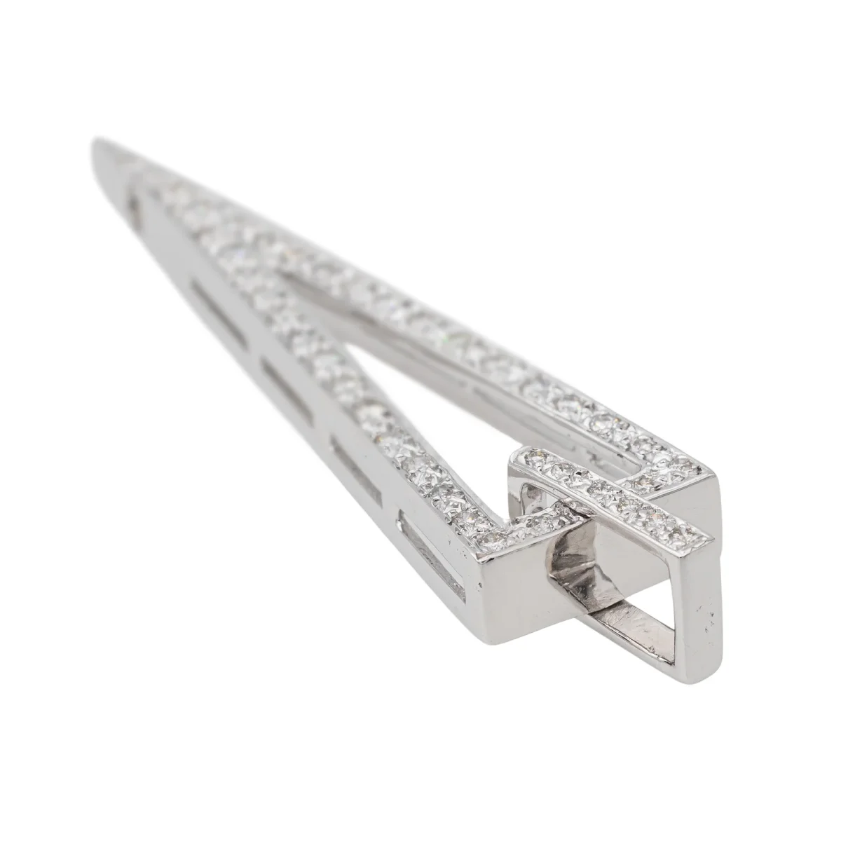 Pendentif Or blanc Diamant – Image 6