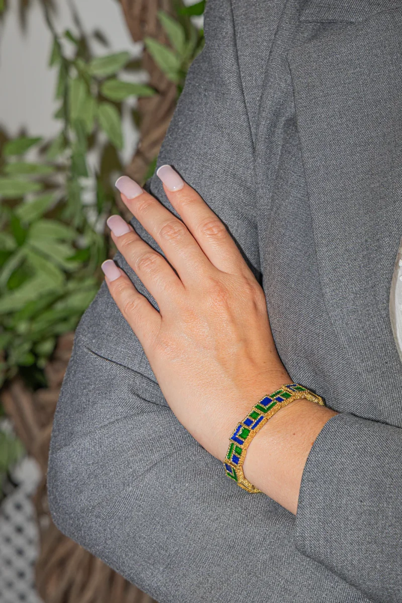 Fred Bracelet Or jaune Email – Image 3