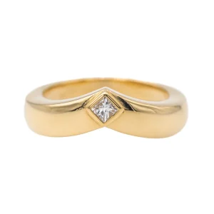 Cartier Bague Solitaire Triandre Or jaune Diamant