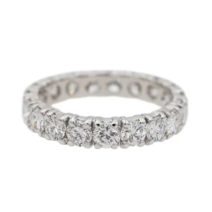 Bague Alliance américaine Platine Diamant