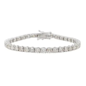 Bracelet Ligne Or blanc Diamant