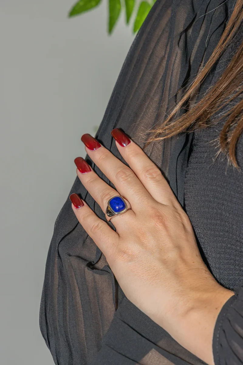 Hermès Bague Or blanc Lapis lazuli – Image 3