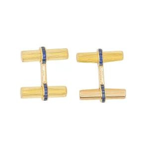 Van cleef & arpels Boutons de manchette  Or jaune Saphir