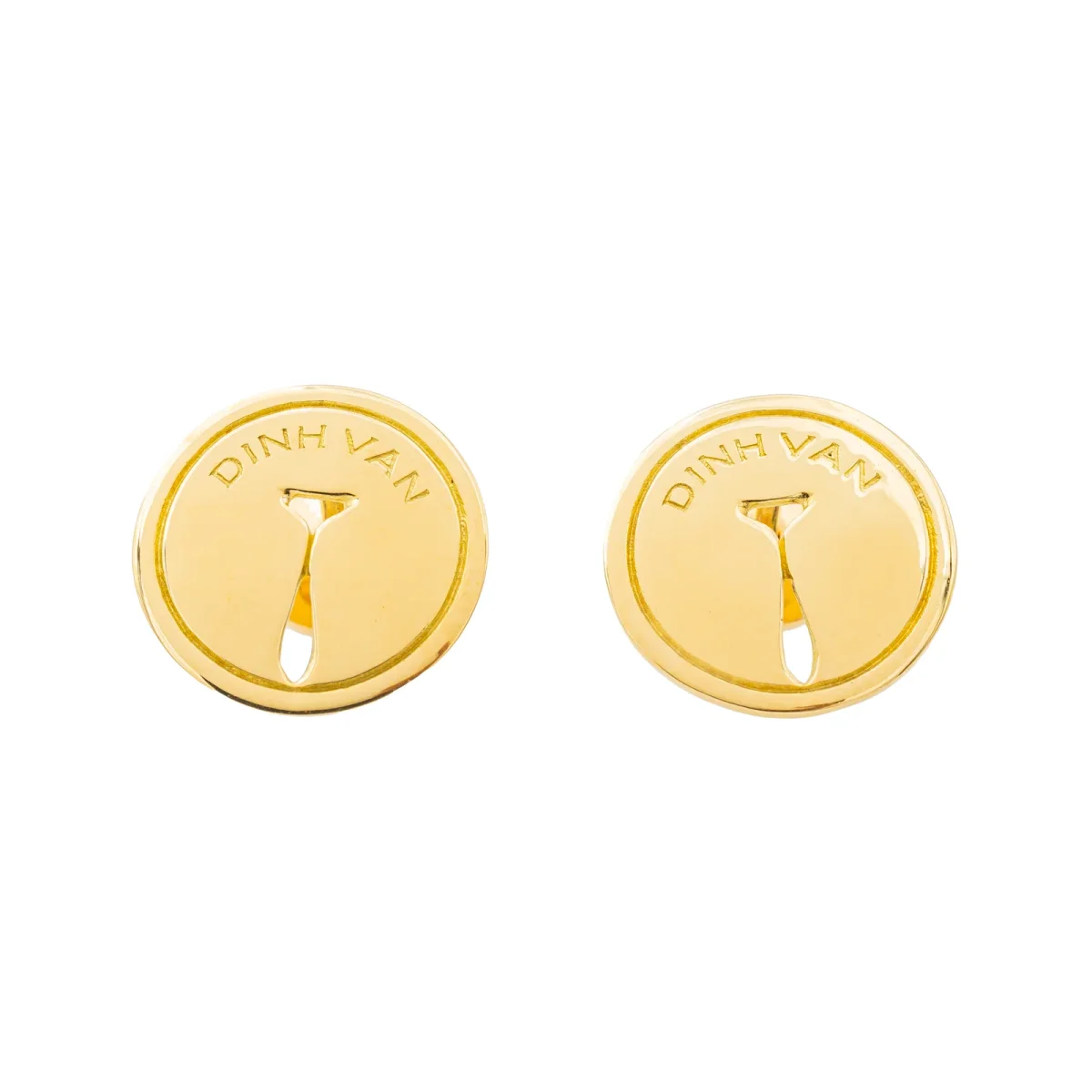 Dinh van Boucles d'oreilles Punaise Or jaune – Image 2