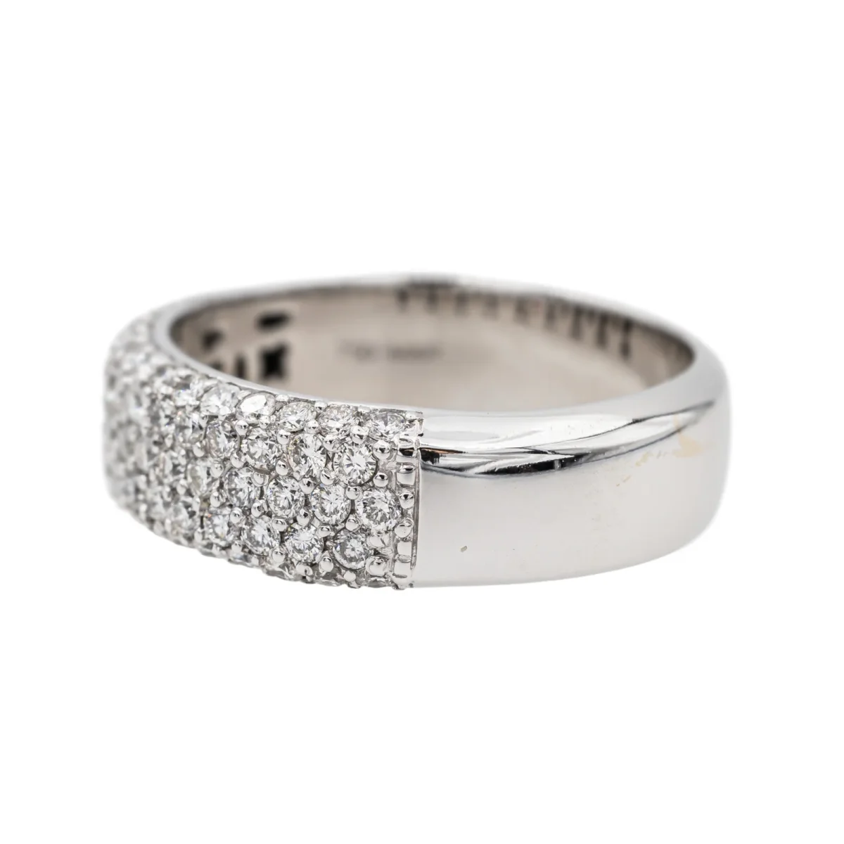 Bague Bandeau Or blanc Diamant – Image 5