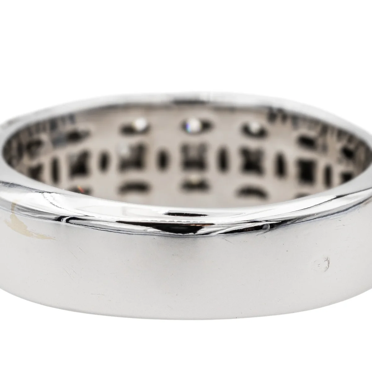 Bague Bandeau Or blanc Diamant – Image 8