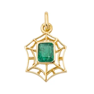 Pendentif Or jaune Emeraude