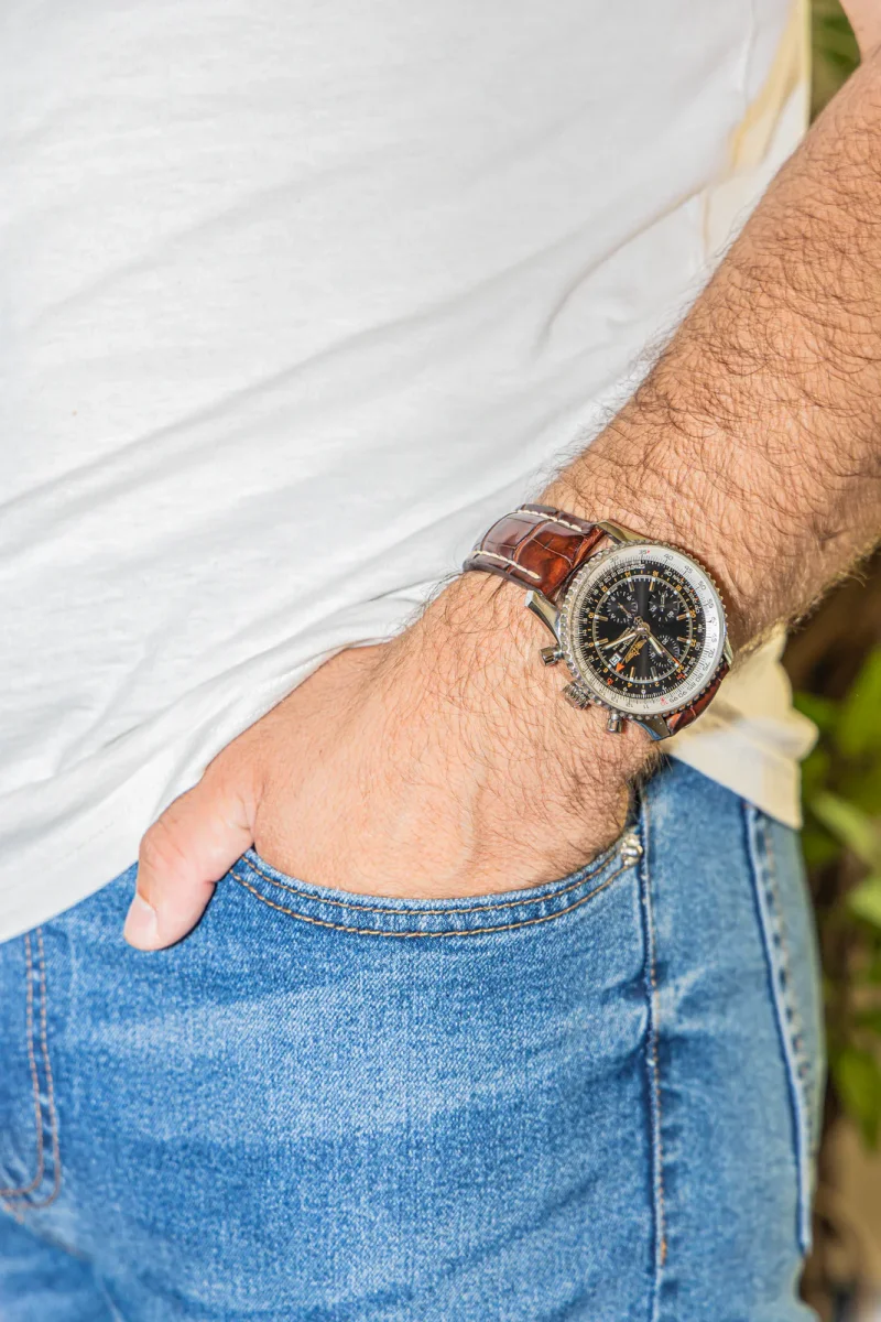 Breitling Montre Navitimer world Acier – Image 3