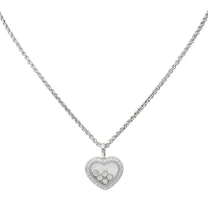 Chopard Collier Happy diamonds Or blanc Diamant