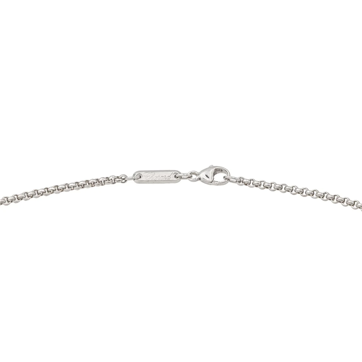 Chopard Collier Happy diamonds Or blanc Diamant – Image 8