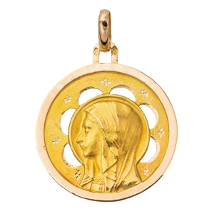 Pendentif Religieux Or jaune, Or rose