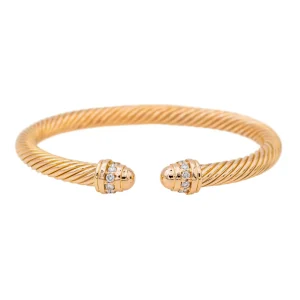 Bracelet Jonc Or rose Diamant