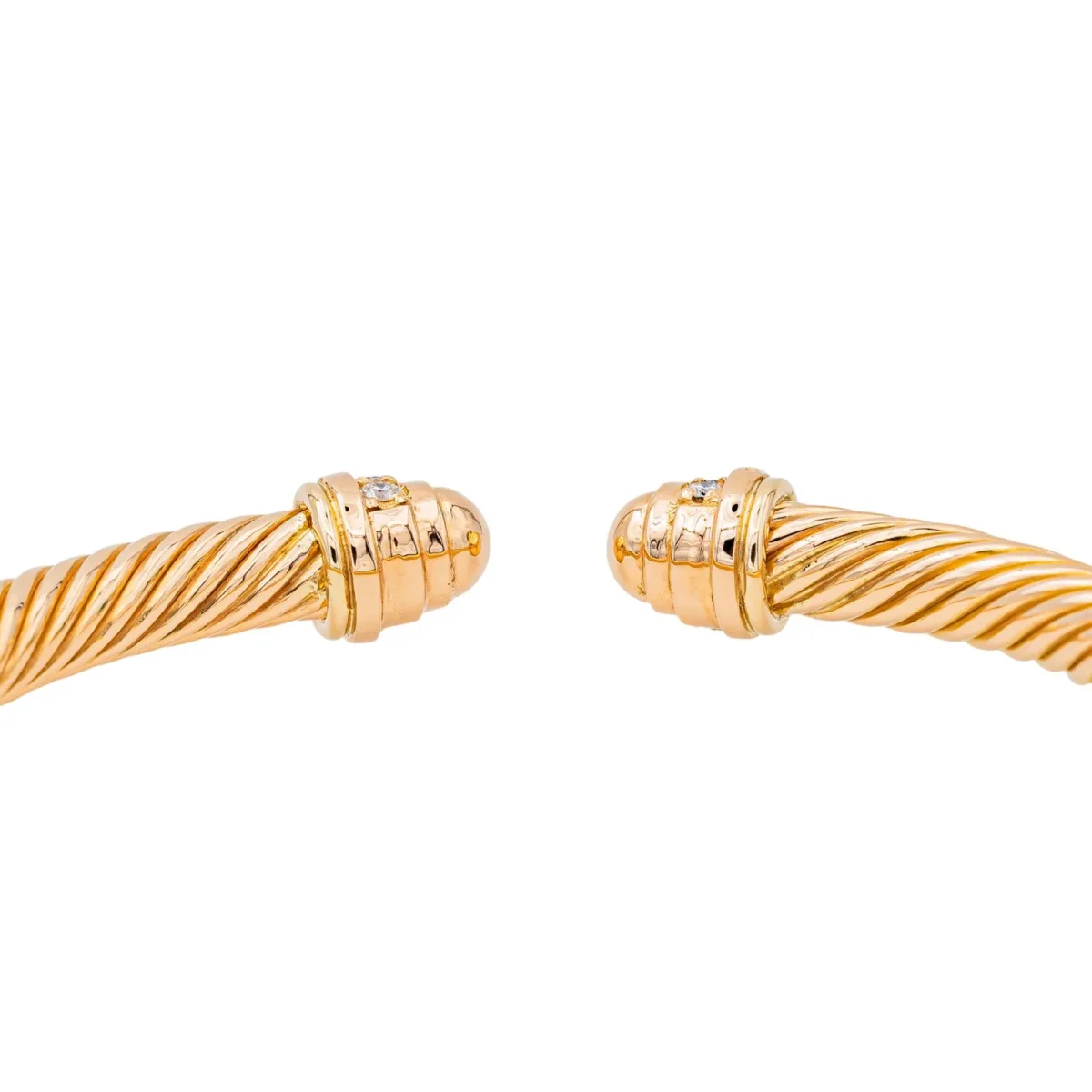 Bracelet Jonc Or rose Diamant – Image 7