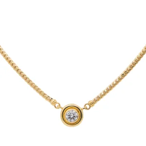 Collier Maille anglaise Or jaune Diamant