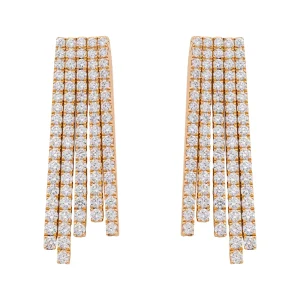 Messika Boucles d'oreilles Pendantes Diara Or rose Diamant